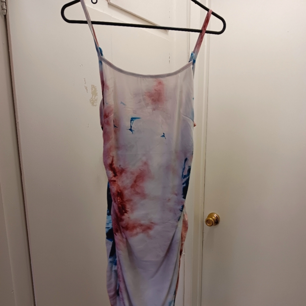 Tie dye tank dress